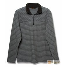 荒野WILDLAND男雙色條紋PILE保暖衣，保暖舒適，透氣快乾，適合戶外休閒活動