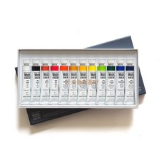 汶采 新韓透明水彩12色套裝 色彩鮮明易暈染 適合初學者及專業畫家使用, 詳見包裝