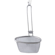 KAI 貝印 SELECT100 不鏽鋼可掛式濾網 半月型, 1個