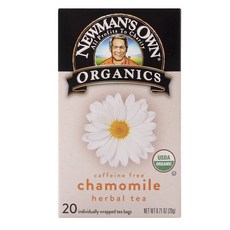 NEWMAN'S OWN 洋甘菊花草茶 無咖啡因, 20件, 1克