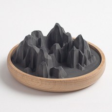 【Mii厝邊】硅藻土山脈擴香石：無火香氛、汽車/辦公室適用、交換禮物首選, 黑色 【月球探索 / 珪藻土擴香石】