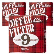 Kalita 丸型濾紙 9號, 3個, 100個