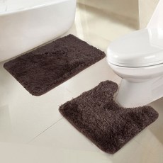 RT designer's collection Alti Jasper Shaggy Bath 腳踏板 2 件套, 1個, 巧克力