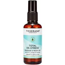 TISSERAND 滴莎藍德 De-Stress身體按摩精油 香橙天竺葵&堅果香, 1個, 100毫升