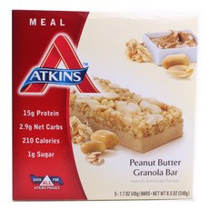 ATKINS 花生醬燕麥棒, 5入, 48g