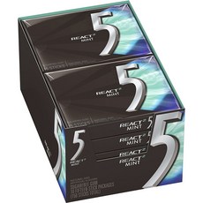 5 Gum 無糖口香糖, 2.7g, 150入, React Mint