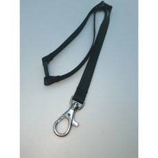 【富巨金】 極安全設計 10mm高速帶/識別證帶/證件帶/1cm寬高速帶/特多龍 (頸後安全扣 平面安全扣*2 鋅鉤), 黑色