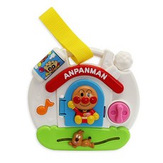日本PINOCCHIO麵包超人推車玩具 安撫玩具 搖鈴 推車掛件 床掛 音樂玩具, 詳見包裝