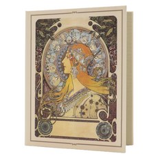 明信片展示架, 1個, 阿爾豐斯穆夏《十二宮》