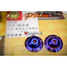 POSH 64鈦合金燒色飛碟頭車牌螺絲 M6規格含墊片, 1個