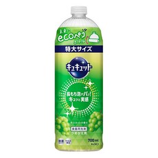Kao 花王 Cucute 珂珂透 超濃縮洗碗凝露補充瓶 麝香葡萄香, 700ml, 1個