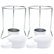 NANTUCKET SEAFOOD 奶油加熱器, 1個, 白+銀