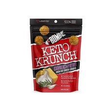 FBOMB Keto Crunch 高脂奶酪脆大蒜和香草, 1個, 50克