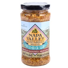 納帕谷芥末醬 Cobrand 全麥芥末醬配辣椒和大蒜, 1個, 233克