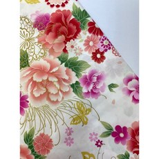 布想出門 客家花布 台灣花布 花蝴蝶款, 米白色, 1個