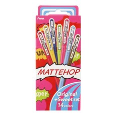 Pentel 飛龍文具 MATTEHOP凝膠墨水筆, 1個, 原味+甜味