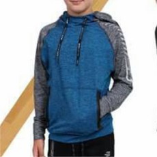 BTIS 童裝排汗花紗印花連帽T恤