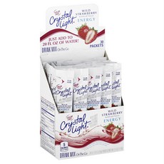 Crystal Light 無糖野草莓風味沖泡飲隨身包, 3.68g, 30條, 1盒