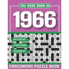 (英文圖書) You Were Born In 1966 Crossword Puzzle Book: Crossword Puzzle Book for Adults and all Puzzle ... 平裝版, Independently Published, 英文