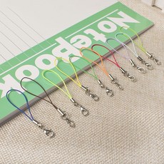 彩色繩單圈龍蝦扣手機掛繩 100條, 隨機混色//100條