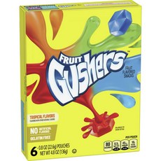 goodie gusher 熱帶水果風味水果點心, 1個, 136g