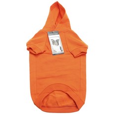 Zack & Zoey 基本款寵物連帽T恤, 活力橘, 1個