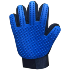 寵物按摩手套, 藍色, 1個
