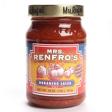 Mrs Renfros Habanero Salsa 熱, 1個, 454克
