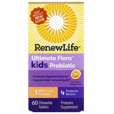 RenewLife 兒童益生菌保健食品, 1組, 60顆
