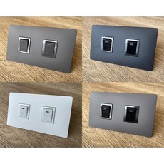 Panasonic國際牌ADVANCE日本製超薄面板二開關灰色咬花設計開關面板附發票, 1個, 灰色蓋板/灰色開關,二單切開關