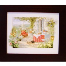 開運陶源 甜蜜家園風景掛畫 (38x32cm) - 居家裝飾 溫馨田園風, 詳見包裝