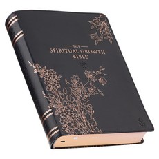 (英文圖書) The Spiritual Growth Bible Study Bible NLT - New Living Translation Holy Bible Faux Leathe... Leather, Christian Art Gifts, 英文, 皮革
