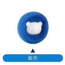 賀野市集 防纏繞海綿洗衣球 洗衣機專用 輕鬆吸附毛髮、棉絮 告別衣物纏繞變形, 藍色