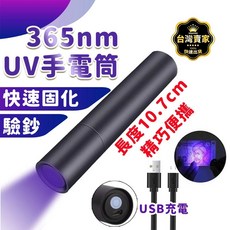 20W 365nm 紫外線手電筒 驗鈔筆, 1個