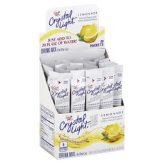 Crystal Light 無糖檸檬水風味沖泡飲隨身包, 4.81g, 30條, 1盒