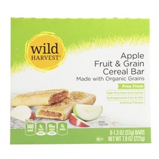 Wild Harvest Wild Harvest蘋果水果與穀物麥片棒, 6入, 37g