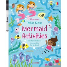 (英文圖書)Wipe-Clean Mermaid Activities 平裝版, Usborne Books, 英文