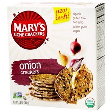 MARY'S GONE CRACKER 無麩質餅乾 洋蔥口味, 1盒, 184g