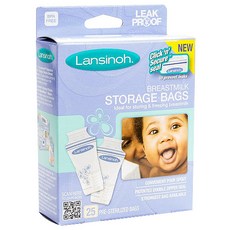 Lansinoh 母乳儲存袋, 1盒, 25入