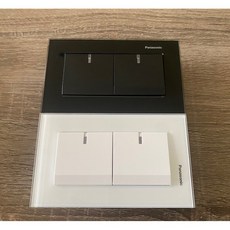 國際牌 Panasonic GLATIMA系列 玻璃款 二開關附玻璃蓋 WTGF5252B wtgf5252cw, 1個