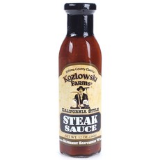 KOZLOWSKI FARMS 加州風味牛排醬, 1個, 340克