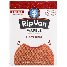 RipVan 夾心鬆餅餅乾 草莓口味, 1盒, 132g