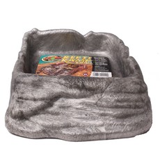 ZOO MED 石頭造型爬蟲類動物用飼料碗 XL號, 1個