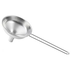 YOSHIKAWA 吉川 帶柄漏斗 L, 1個, 銀