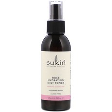 Sukin 玫瑰保濕噴霧爽膚水舒緩混合物, 1個, 125ml
