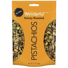 Wonderful PISTACHIOS 蜂蜜烤無殼無麩質, 1個, 155克
