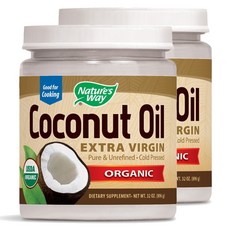 Nature's Way 然萃維 冷壓初榨椰子油 無麩質, 896g, 2罐