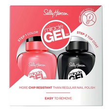 Sally Hansen 奇蹟凝膠 2 組, 1個, 凝膠顏色 14.7ml + 凝膠面漆 14.7ml
