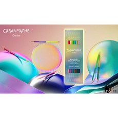 CARAN D'ACHE 卡達 Claim Your Style 第五代 雙色色鉛筆組-6支12色, 詳見包裝, 1個