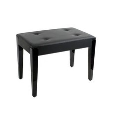 KAWAI 河合鋼琴 鋼琴連彈椅 雙人鋼琴椅 演奏椅 皮面琴凳, 黑色, 1個